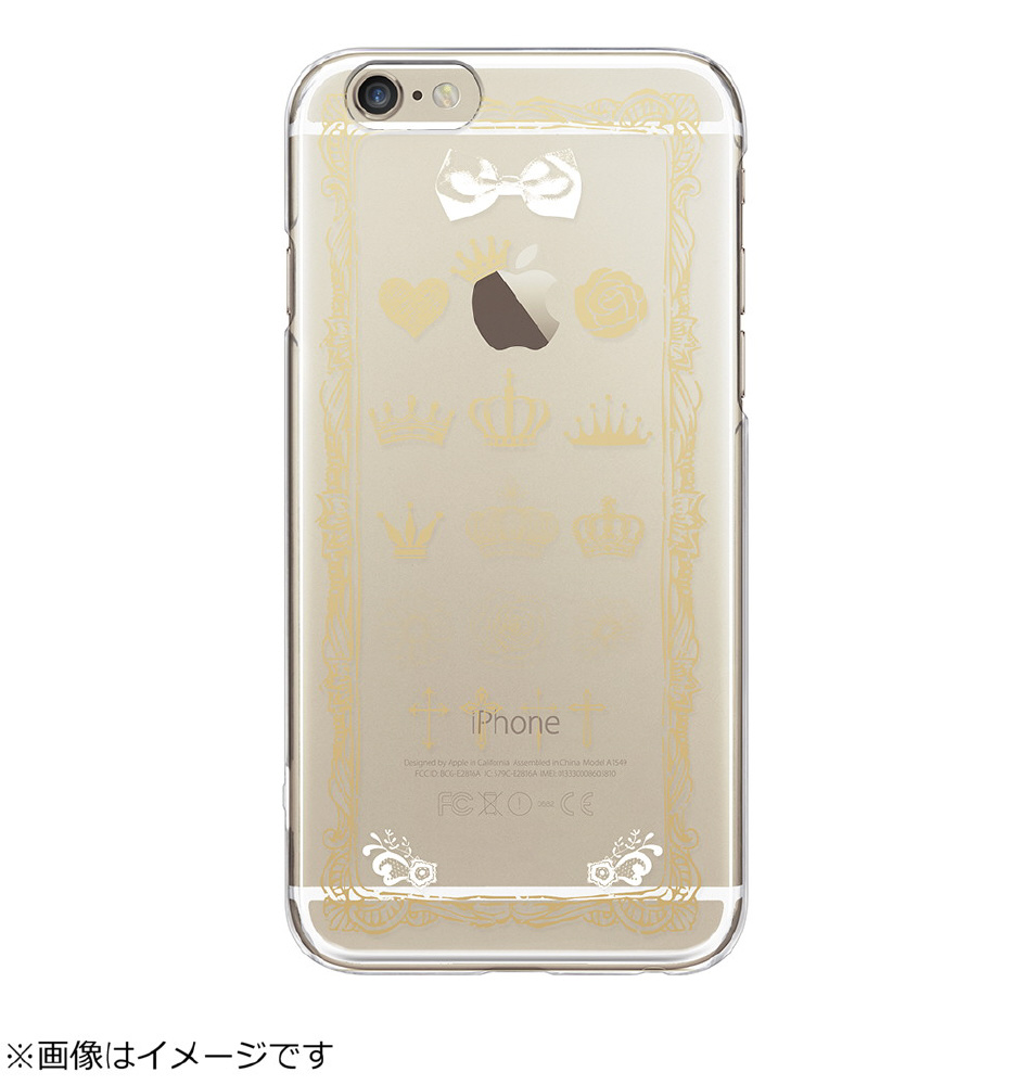 iPhone 6用 and Design クリアハードケース 金箔／アンティーク金額縁