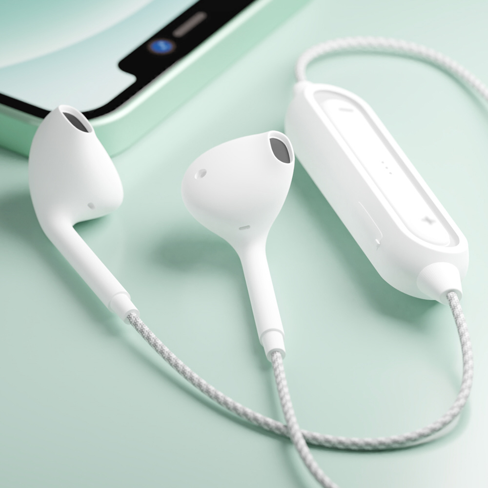 ホワイト 有線イヤホン インイヤー型 pgat4573540876528.jpg