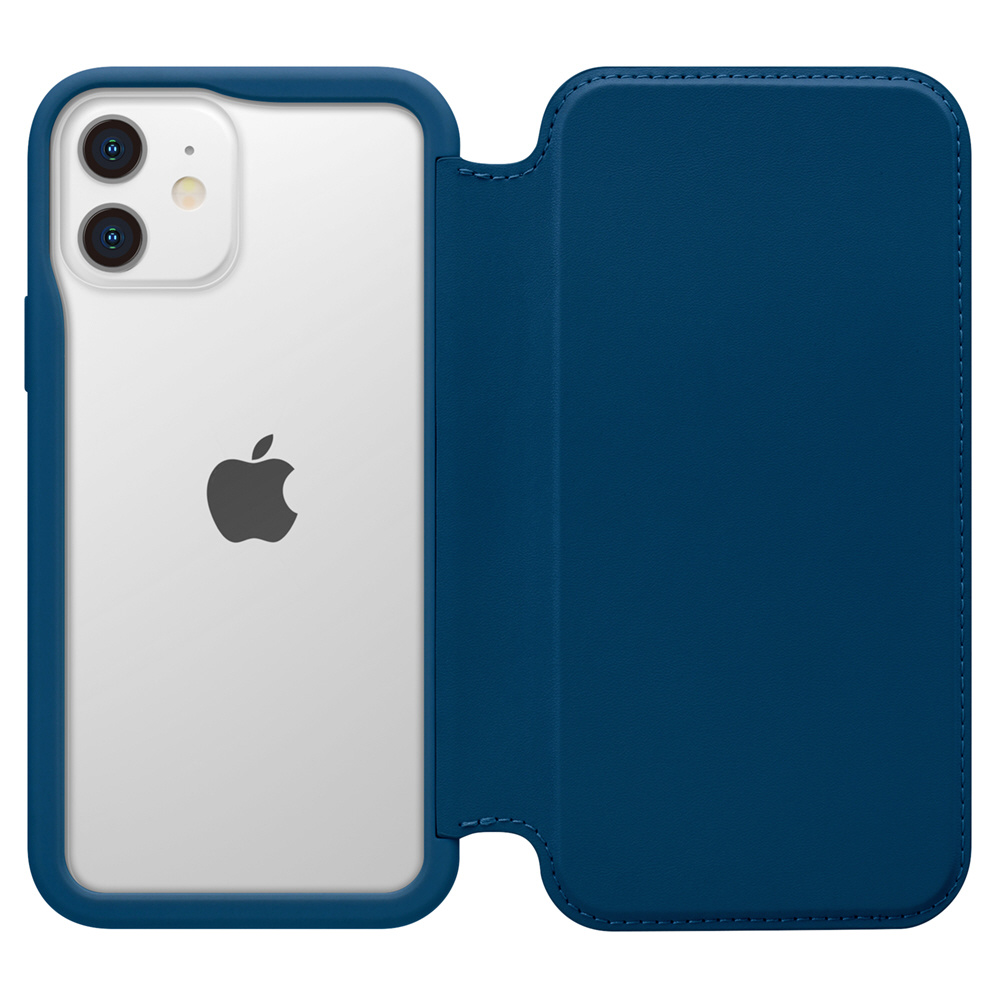 iPhone 12/12 Pro 6.1インチ対応ガラスフリップケース ネイビー iPhone 12/12 Pro 6.1インチ対応ガラスフリップケース ネイビー