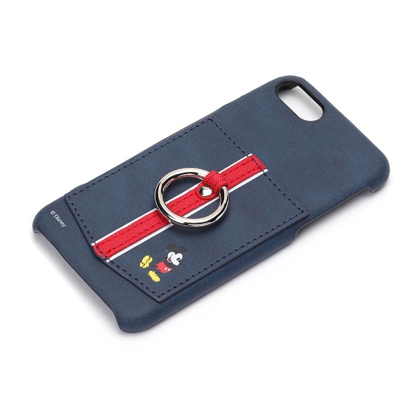 Iphone 8 ディズニーハードケース ポケット リング付き ミッキーマウス ネイビー Pg Dcs338mky Iphone8ケース の通販はソフマップ Sofmap