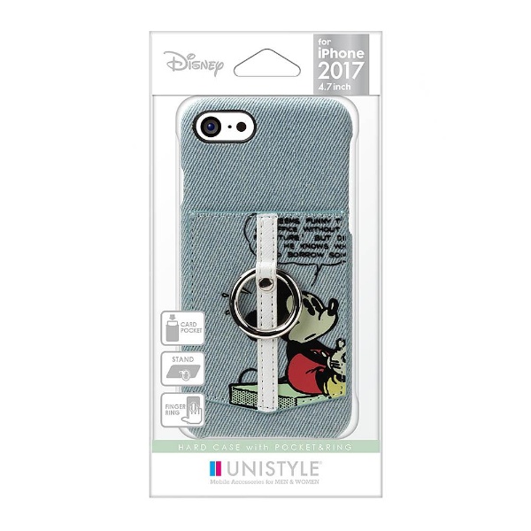 Iphone 8 ディズニーハードケース ポケット リング付き ミッキーマウス デニム Pg Dcs339mky の通販はソフマップ Sofmap