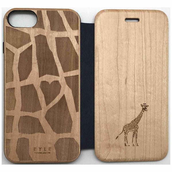 iPhone 7用 EYLE Maple Flip Case GIRAFFE PEI01MFC02｜の通販は