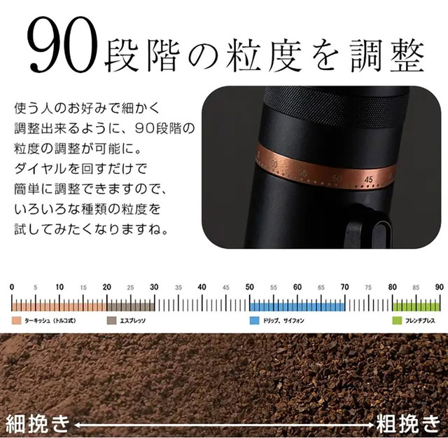 LG-PM-CM10-BK コニカル式電動コーヒーグラインダー CM10 ブラック｜の