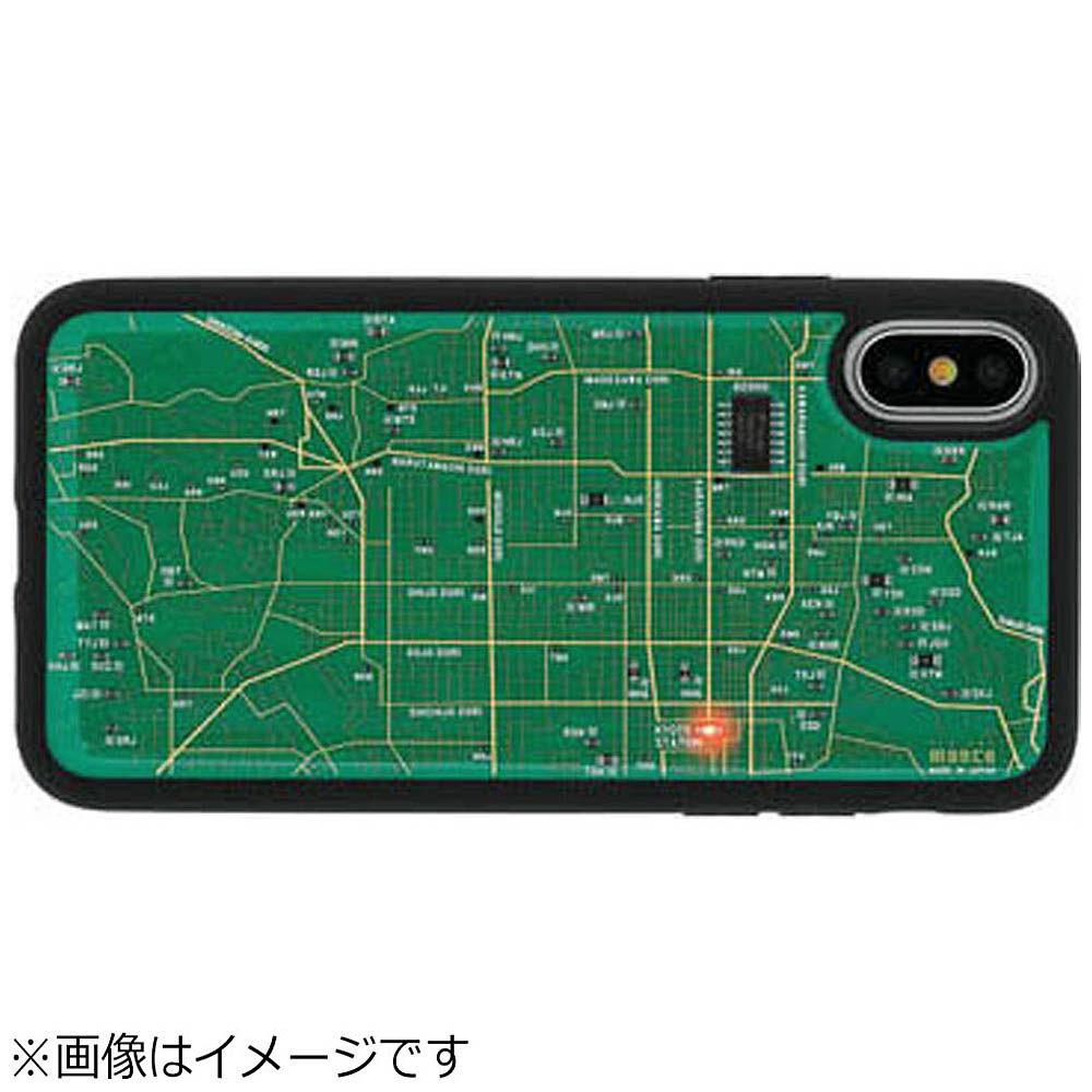 Iphone X用 Flash 京都回路地図ケース 緑 Px030g Iphonexケースの通販はソフマップ Sofmap