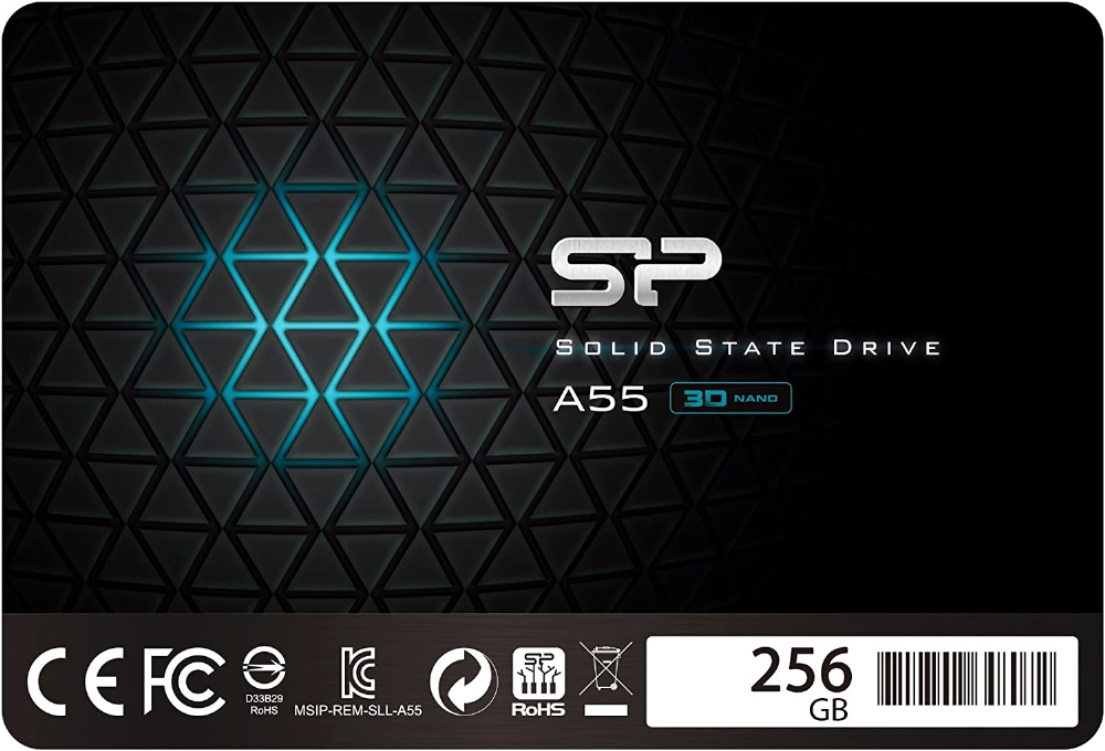 2.5インチ内蔵SSD 256GB SATA3 6Gb/s 7mm A55シリーズ SPJ256GBSS3A55B