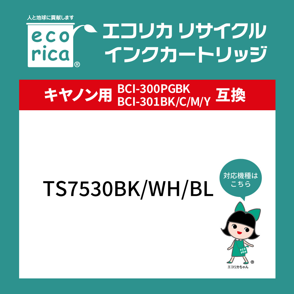 互換リサイクルインクカートリッジ [キヤノン BCI-301+300/5MP] 5色BOX品 ECI-C301-5P｜の通販はソフマップ[sofmap]