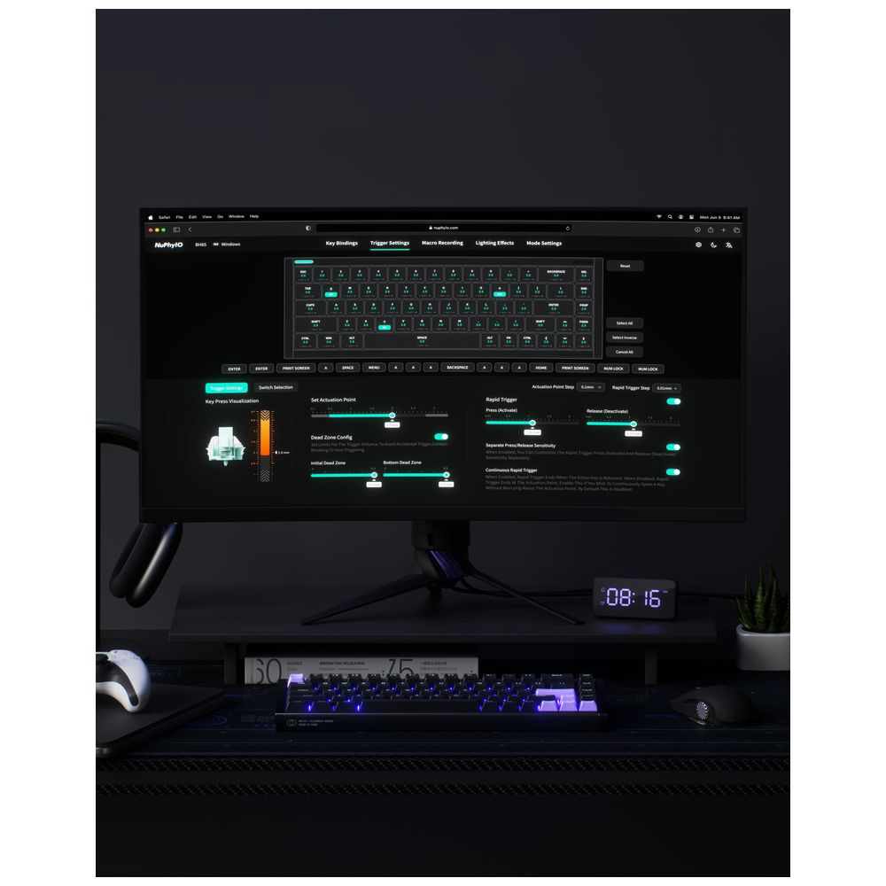 Nuphy BH65 ラピトリキーボード Amazon.com: NuPhyX BH65 All-Aluminum Magnetic Gaming