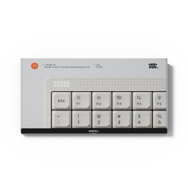 キーボード Node75 - Low-profile(Red nano軸・英語配列) ルナホワイト