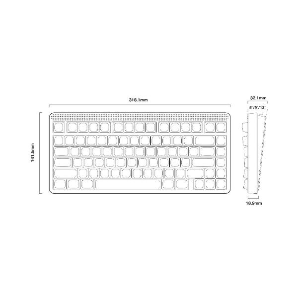 キーボード Node75 - High-profile(Brown Max軸・英語配列) インク