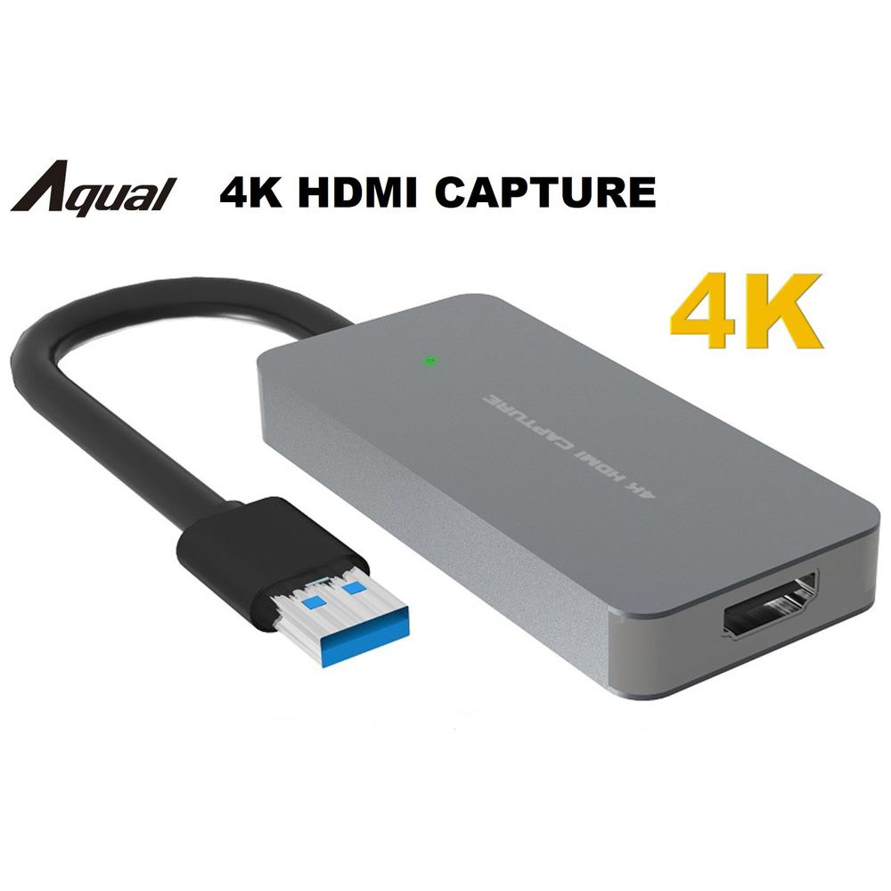 Amazon | アペックス 4K HDMIキャプチャー L Aqual シルバー