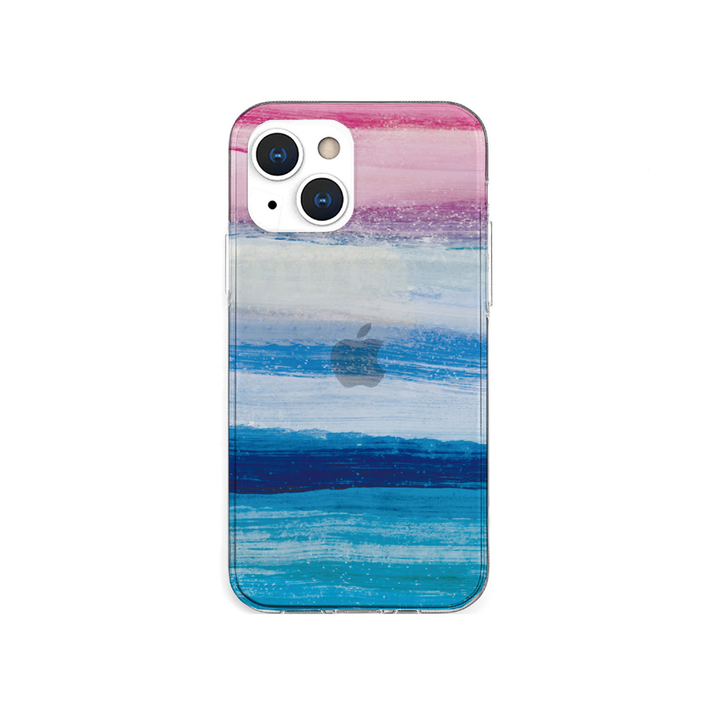 iPhone 13 mini対応 5.4 inch ソフトクリアケース 海の波 ブルー AKAN  AK20959i13MN｜の通販はソフマップ[sofmap]