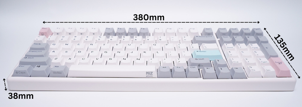 【美品・perochuu】NiZ X99EC（S）35gf／付属完備 NiZ X99 静電容量無接点キーボード テンキー付き 白い
