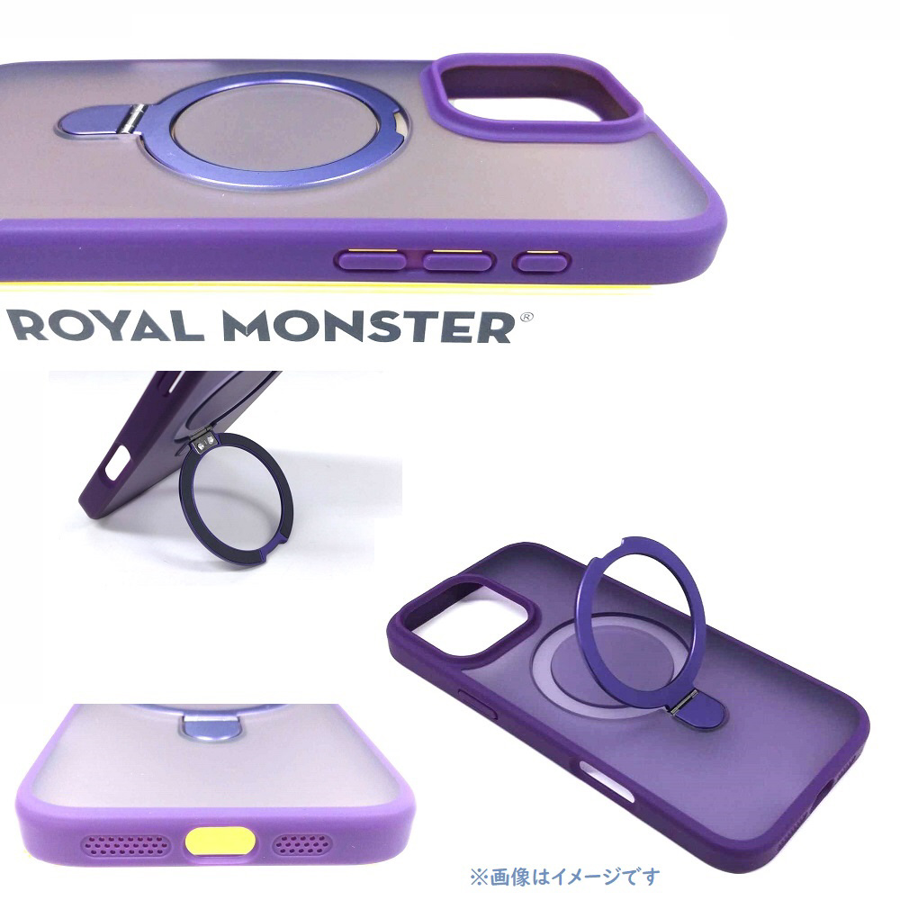 iPhone 16 Plus MagSafe対応ケース(レンズ保護ガラス付) パープル