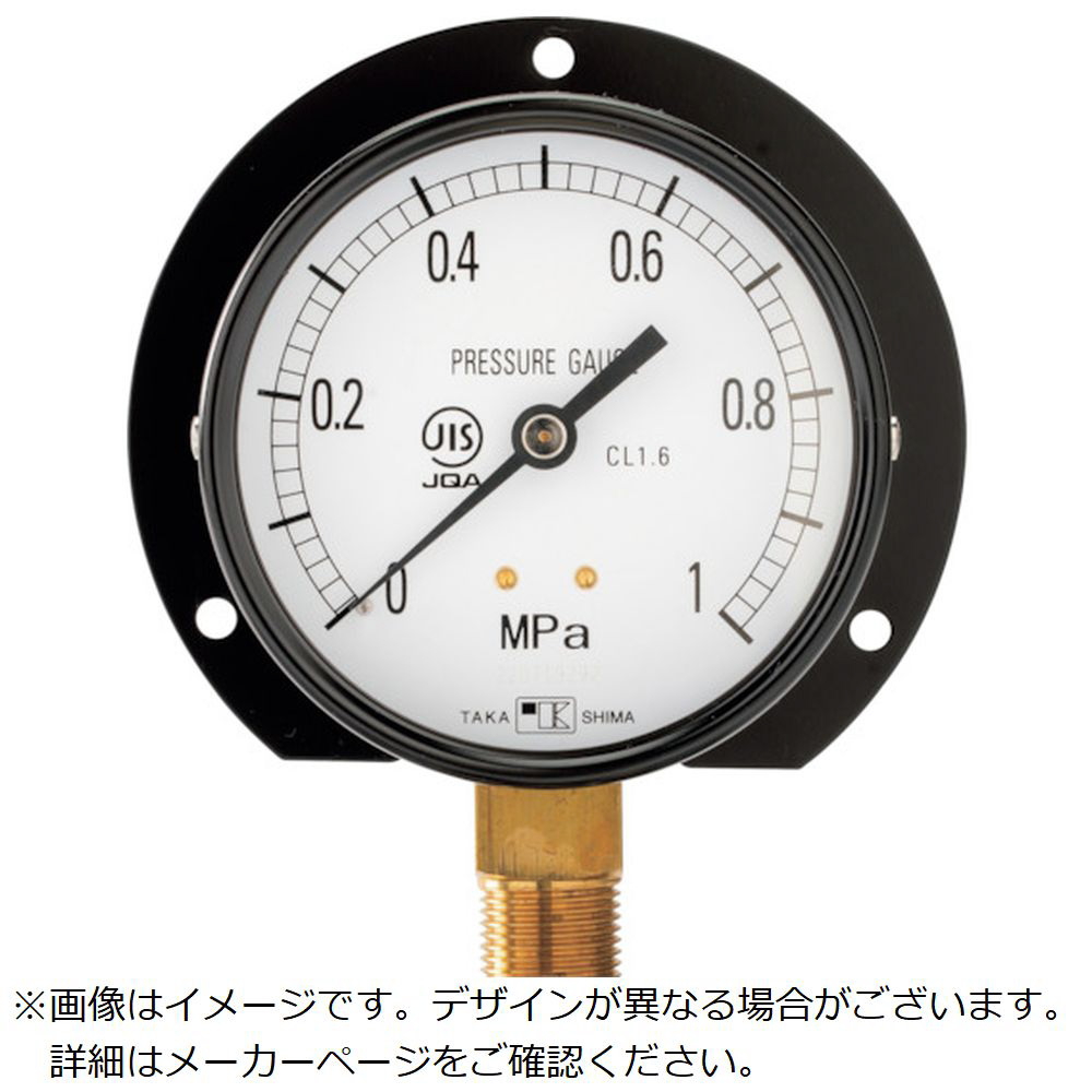 □右下 スター (圧力計)(B枠立型・φ75) 圧力レンジ0.0~0.40MPa〔品番