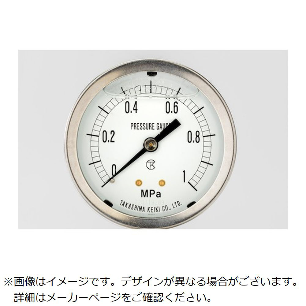 高島 グリセリン入圧力計（Ａ枠立型・φ５０）圧力レンジ０．０～１０ＭＰａ Ｒ１／８ 130921071｜の通販はソフマップ[sofmap]
