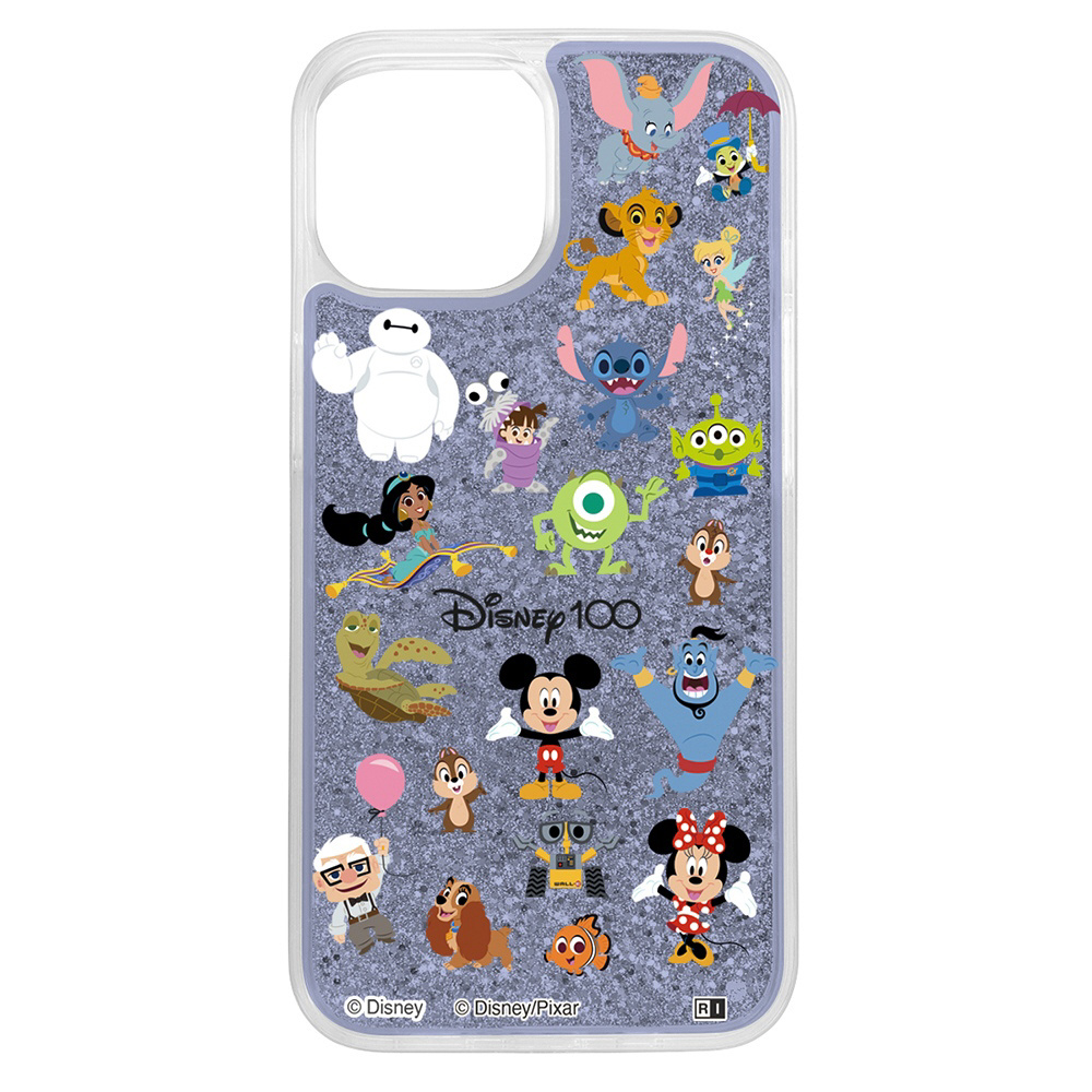 iPhone 15/14/13】ディズニー 100周年限定デザイン / ラメ