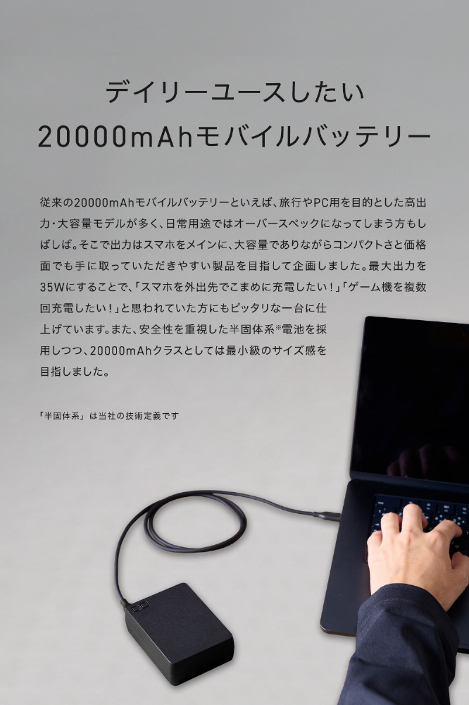 SMARTCOBY TRIO 35W SS20000mAh ブラック Special Edition Set CIO
