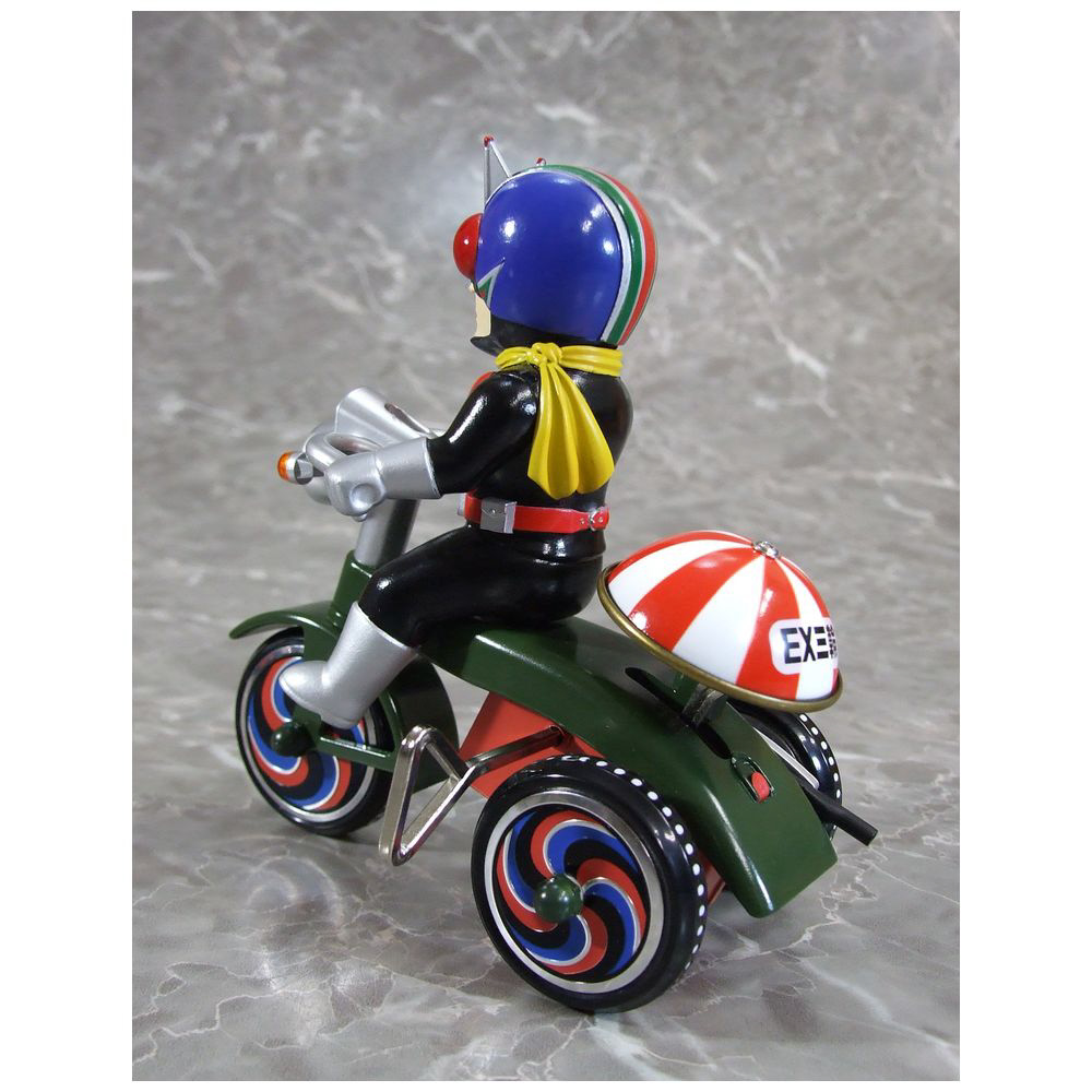 塗装済みゼンマイ式三輪車フィギュア EX三輪車 仮面ライダーV3