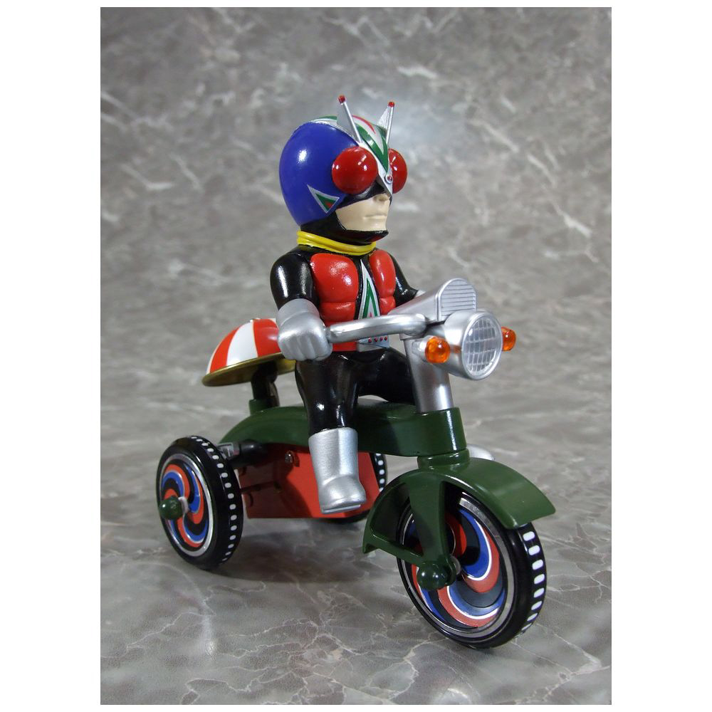 塗装済みゼンマイ式三輪車フィギュア EX三輪車 仮面ライダーV3
