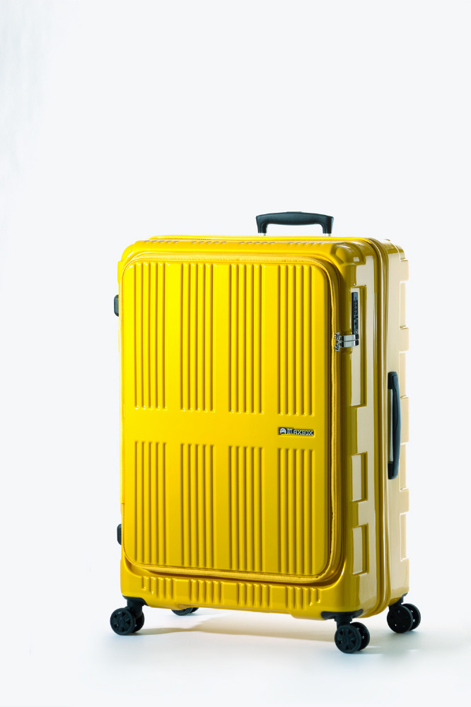 スーツケース ハードキャリー 90l 12l Maxbox マックスボックス メタリックイエロー Ali 5711 Tsaロック搭載 の通販はソフマップ Sofmap