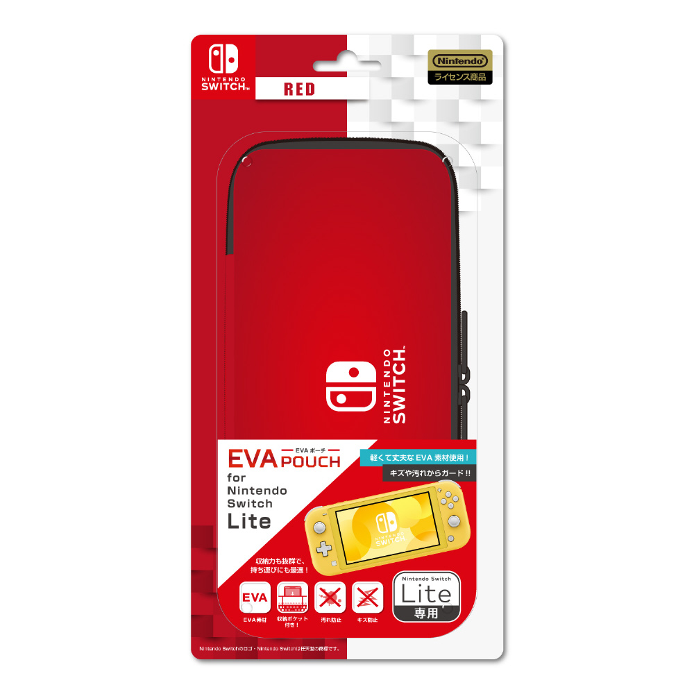 EVAポーチ for Nintendo Switch Lite RED ILXSL297 【Switch Lite】