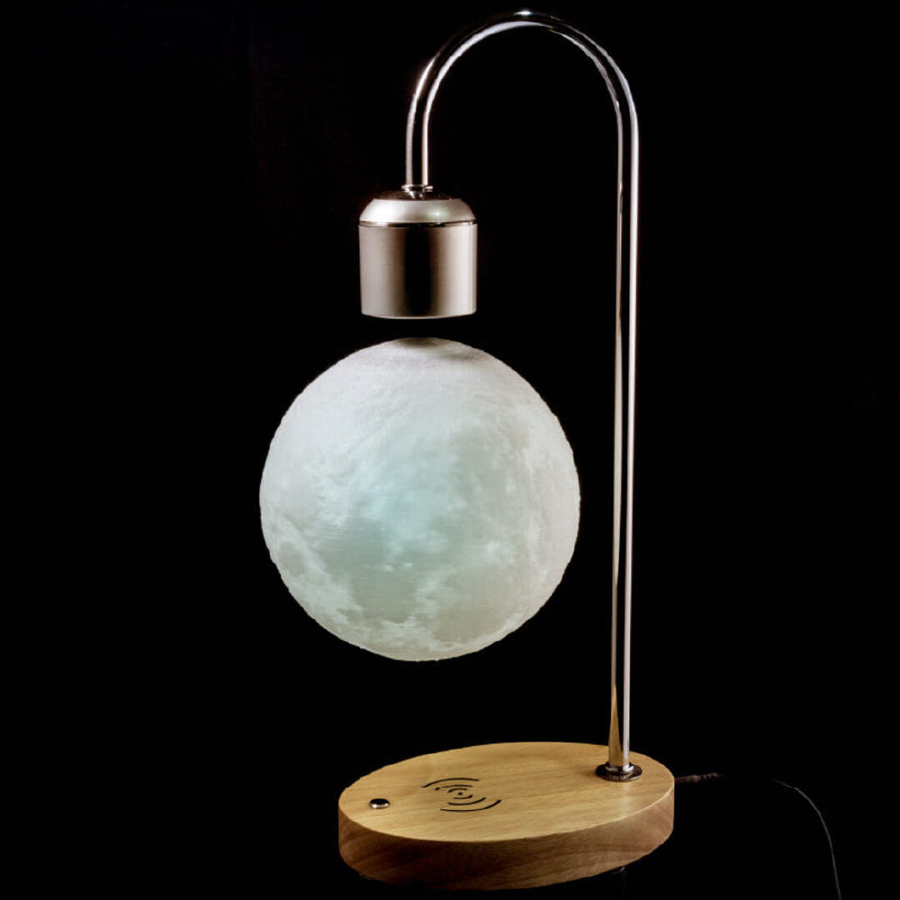 ワイヤレス充電　宙に浮くライト　ジャンク品 先着45名様】【85％OFF】宙に浮く！模様も明かりもリアルな月の
