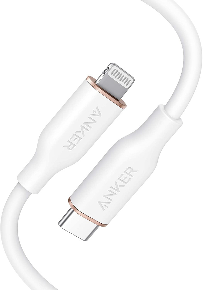Anker PowerLine III Flow USB-C & ライトニング ケーブル(0.9m)  クラウドホワイト A8662021 ［約0.9m］