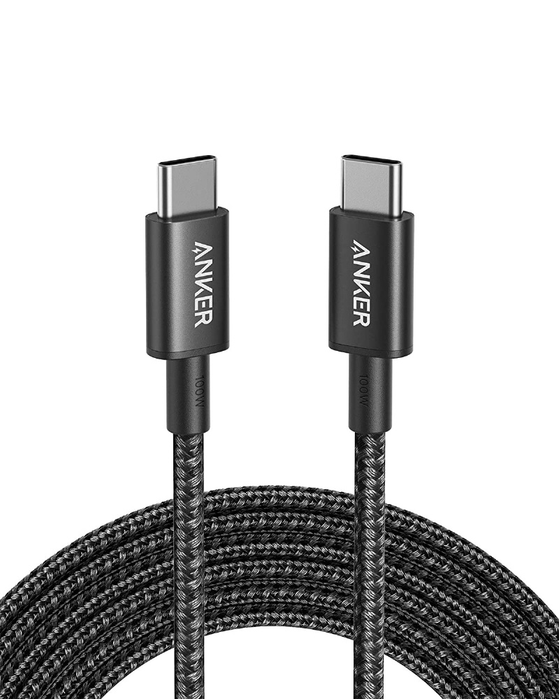 Anker 高耐久ナイロン USB-C & USB-C ケーブル 100W ブラック A8758011