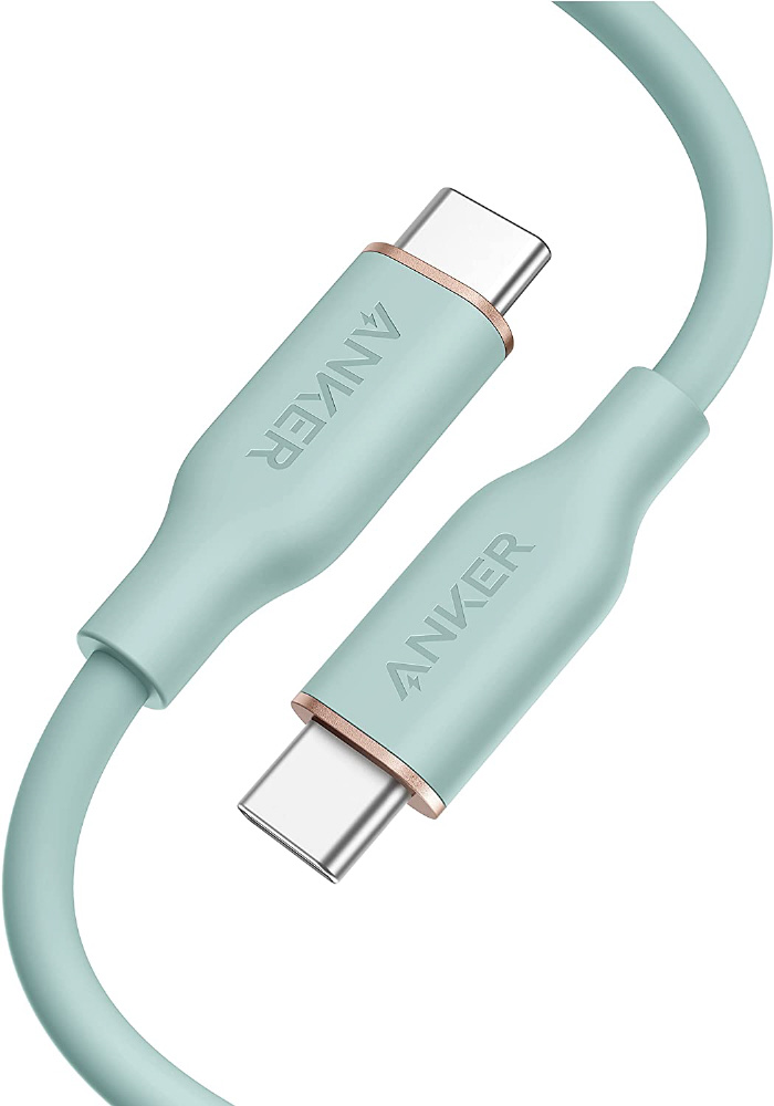 Anker PowerLine III Flow USB-C  USB-C ケーブル ミントグリーン A8552061 ［約0.9m /USB  Power Delivery対応］｜の通販はソフマップ[sofmap]