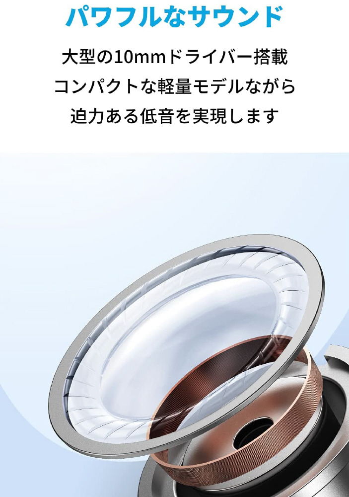 フルワイヤレスイヤホン Soundcore Life P2 Mini ブラック A3944011