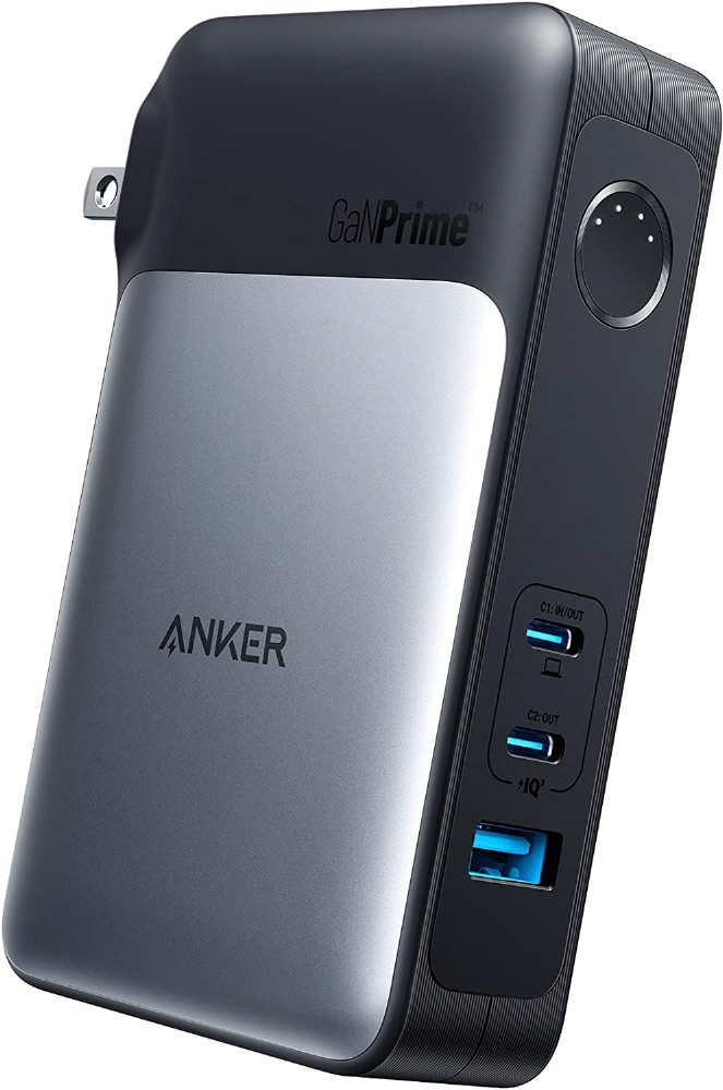 モバイルバッテリー搭載USB急速充電器 Anker 733 Power Bank ブラック A1651N11 ［10000mAh /USB Power  Delivery対応 /3ポート /充電タイプ］｜の通販はソフマップ[sofmap]