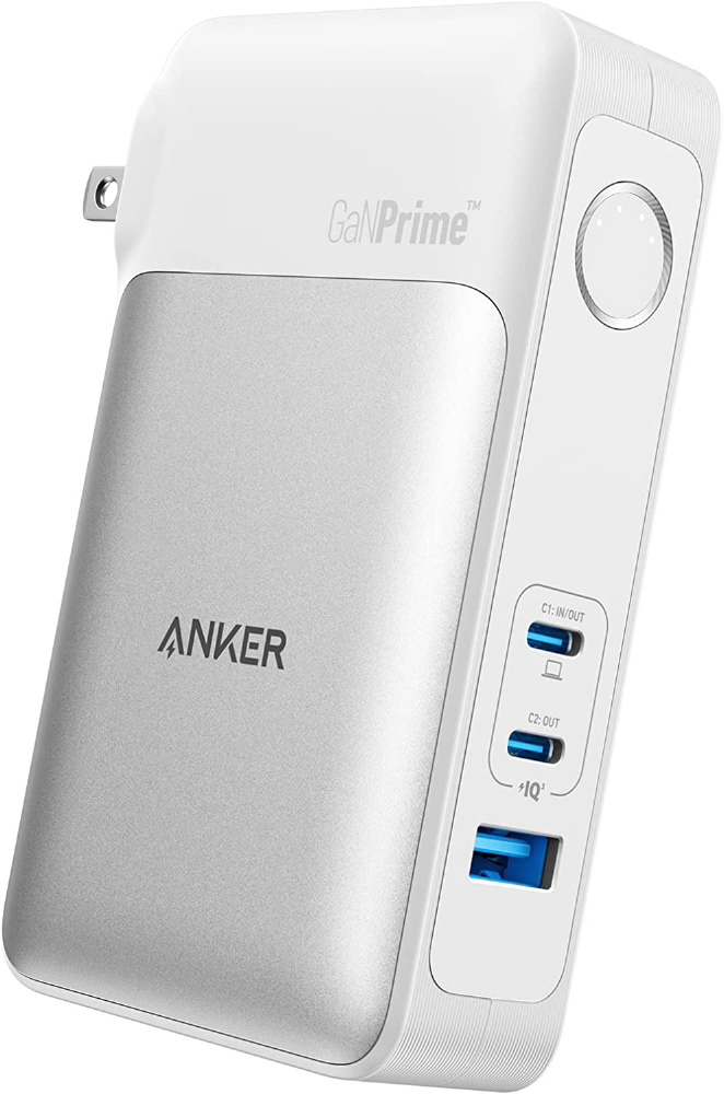 モバイルバッテリー搭載USB急速充電器 Anker 733 Power Bank(GaNPrime PowerCore 65W) ホワイト  A1651N21 ［10000mAh /USB Power Delivery対応 /3ポート /充電タイプ］｜の通販はソフマップ[sofmap]