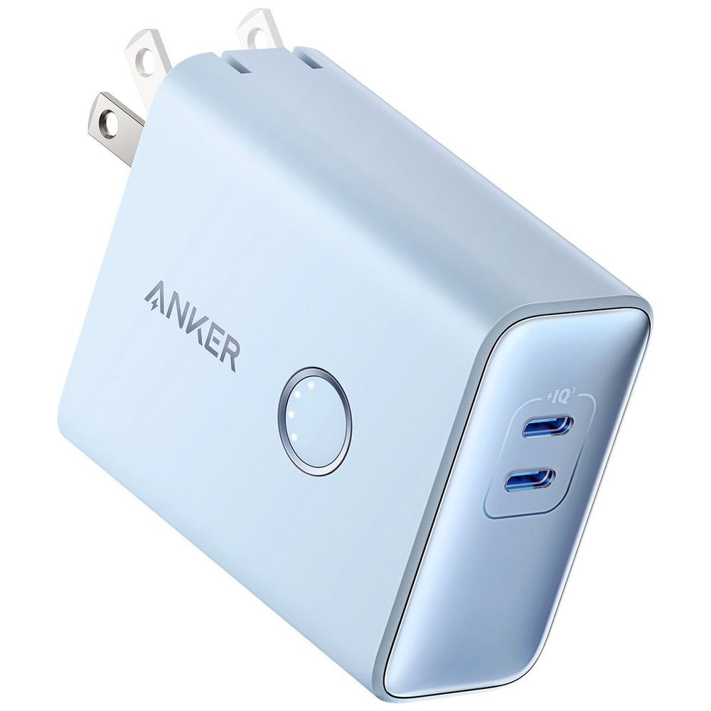モバイルバッテリー Anker 521 Power Bank (PowerCore Fusion 45W) ブルー A1626N31 ［5000mAh  /USB Power Delivery対応 /2ポート /充電タイプ］｜の通販はソフマップ[sofmap]