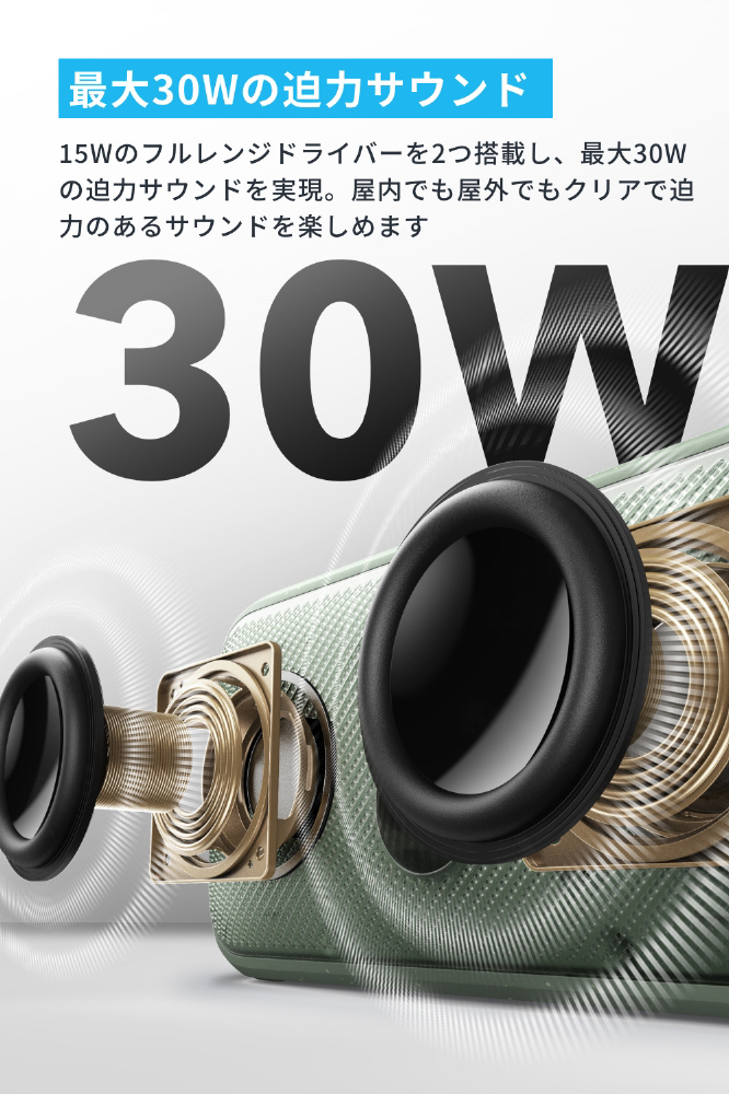 ブルートゥーススピーカー Soundcore Motion 300 グリーン