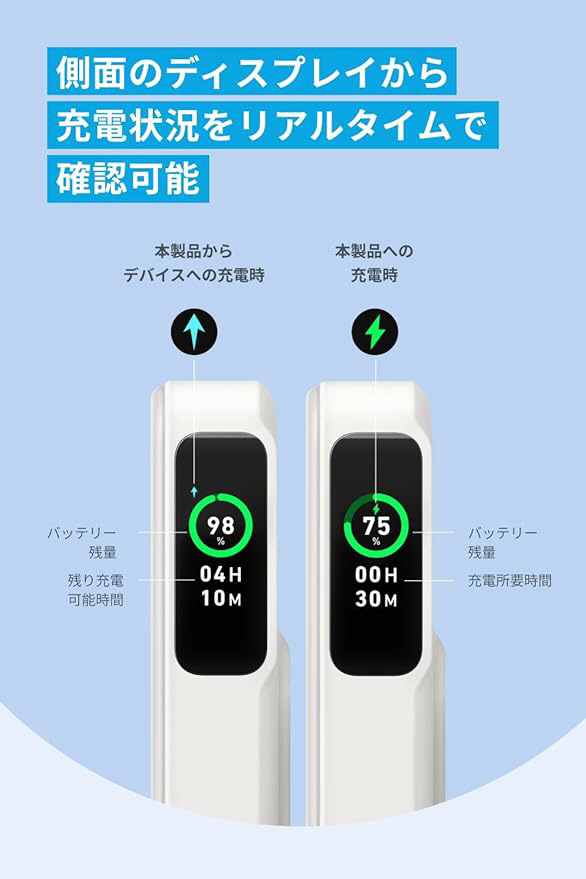 アンカー Anker MagGo Power Bank（A1654N21） Anker MagGo Power Bank (10000mAh) | モバイルバッテリーの製品