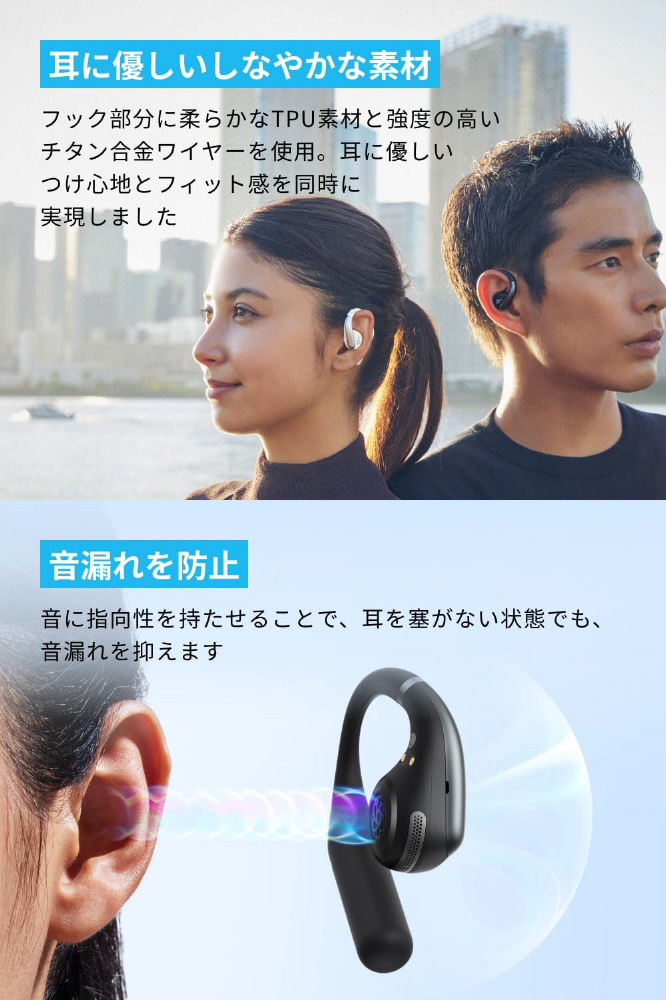 フルワイヤレスイヤホン Anker Soundcore AeroFit ホワイト A3872N21