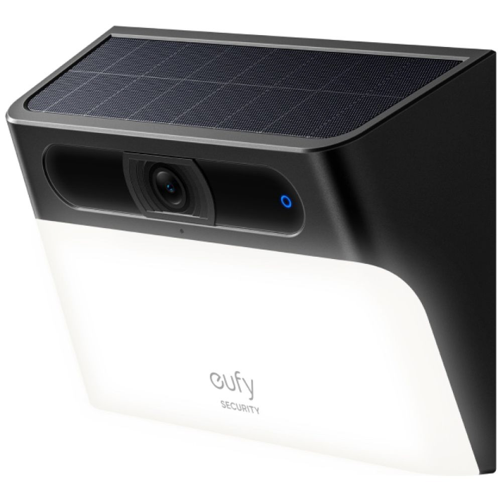 センサーライト搭載 屋外セキュリティカメラ Eufy Solar Wall Light Cam S120（ソーラー充電）  ブラック T81A0311 ［無線 /暗視対応 /屋外対応］