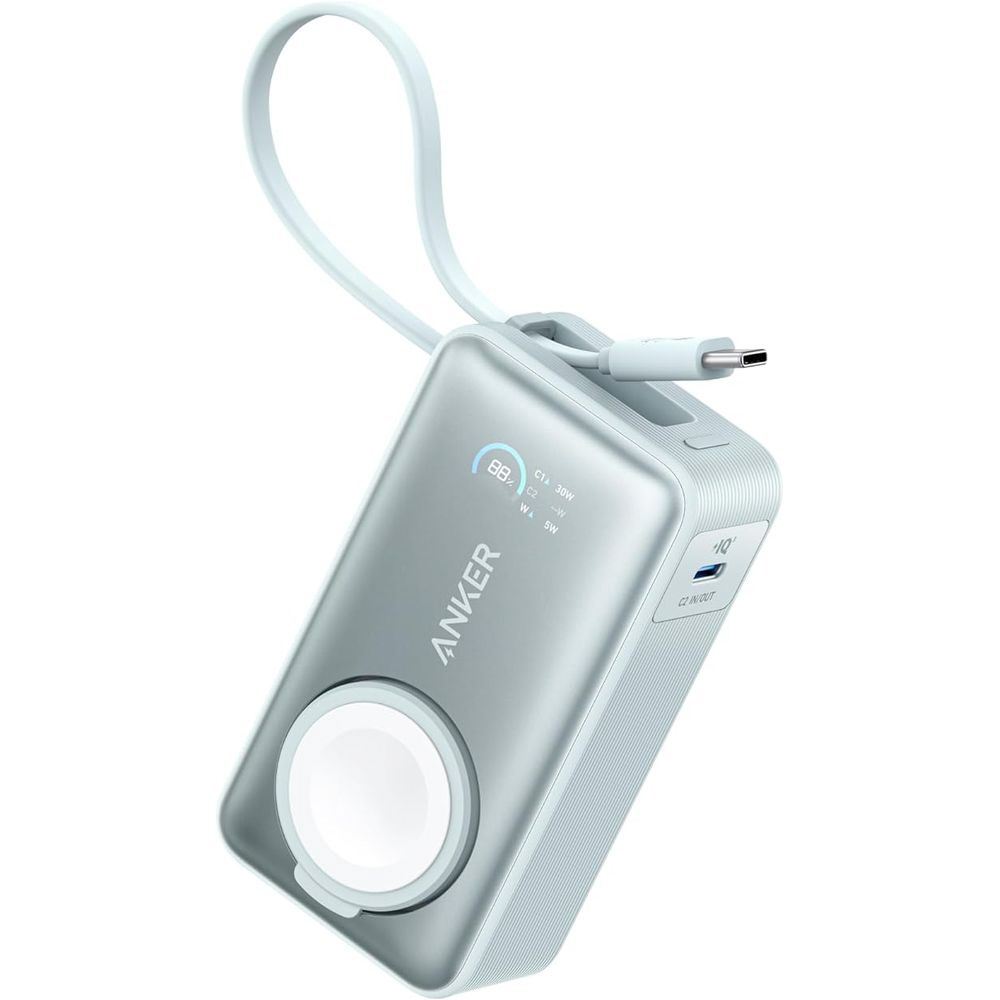 専用ケース付き MagGo Power Bankモバイルバッテリー ミントブルー モバイルバッテリー MagGo Power Bank(10000mAh、35W、For Apple Watch