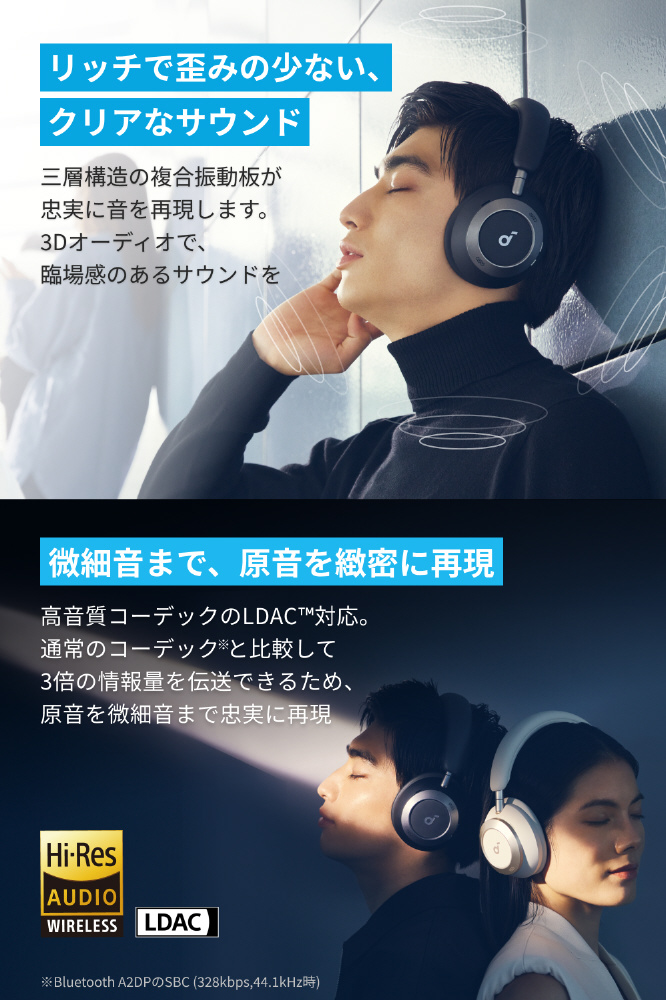 ブルートゥースヘッドホン Anker Soundcore Space One Pro ブルートゥースヘッドホン Anker Soundcore Space One Pro