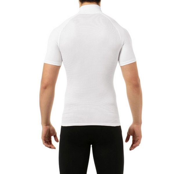メンズ 半袖ウェア UA HEATGEAR ARMOURコンプレッションSSモック(4XL/WHT)MBB2163