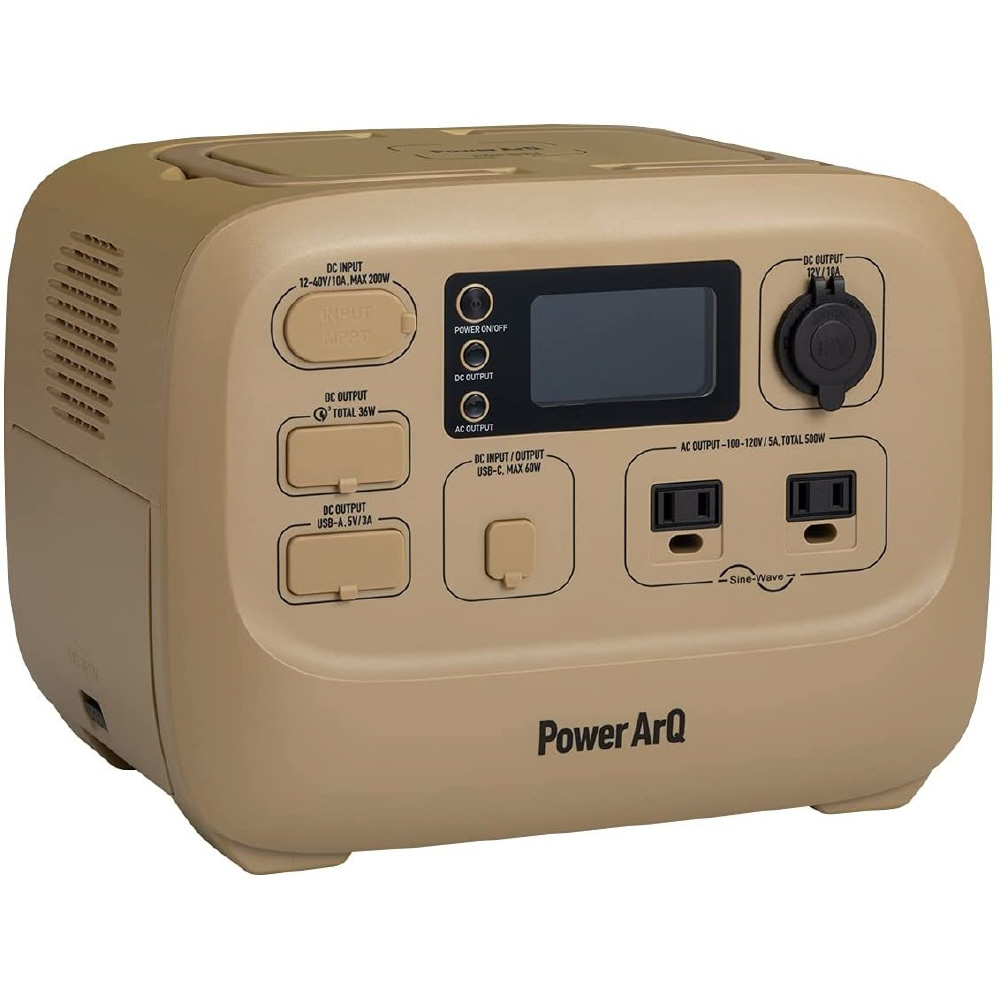 バッテリー交換式 ポータブル電源 PowerArQ 3 555Wh 蓄電池 大容量