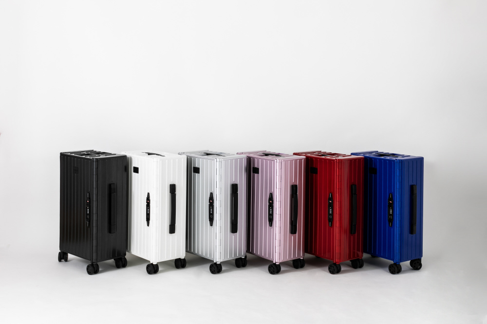 &FLAT ピンク 折り畳めるキャリーケース 未使用 折りたたみキャリー