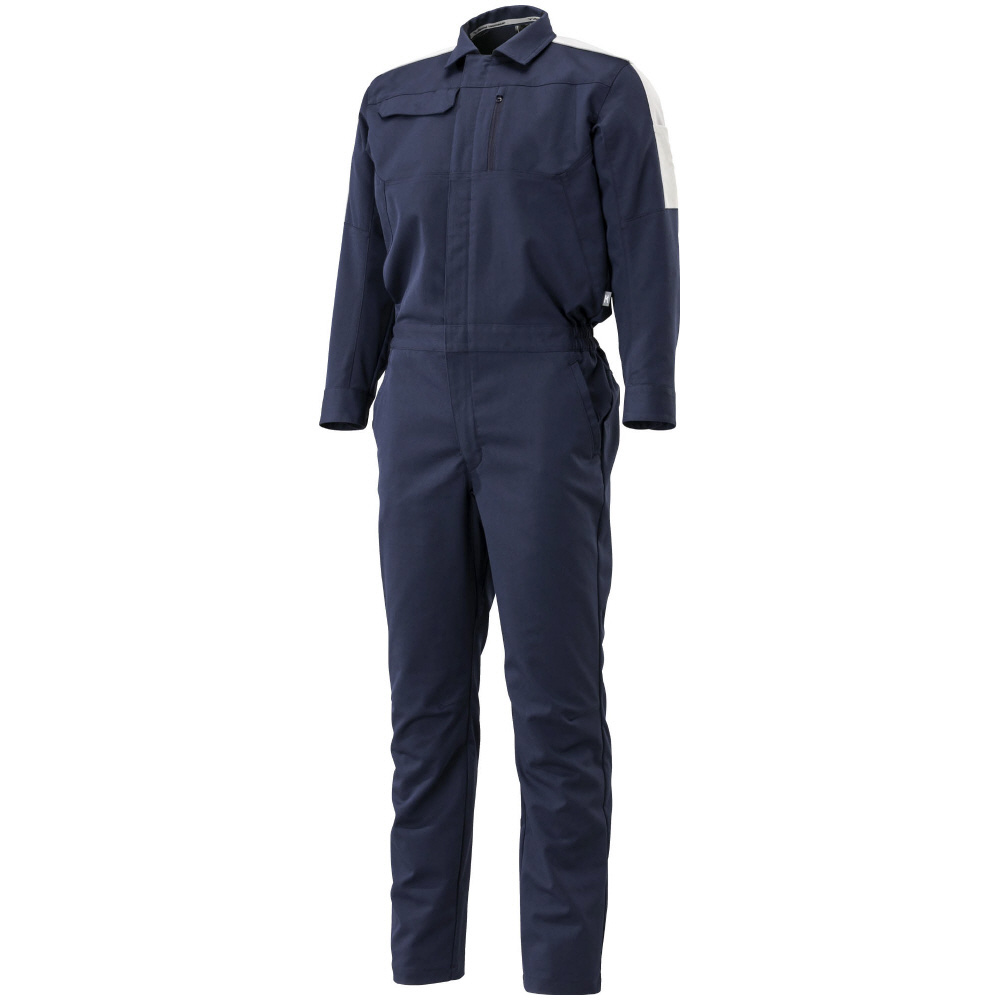 ミズノ　つなぎ(通年向け) ［ユニセックス］ S 14：ネイビー×ライトグレー　F2JK158114 つなぎ（通年向け） [ユニセックス] S 14：ネイビー×ライトグレー