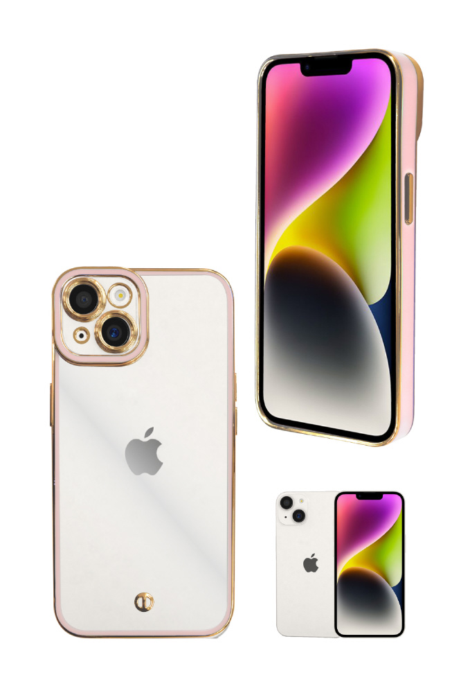 iPhone14 サイドメッキ加工 メッキ2 クリアケース Shizukawill