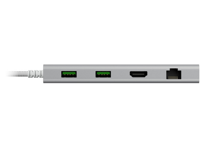 ［USB-C オス→メス カードスロットｘ2 / HDMI / LAN / φ3.5mm / USB-Aｘ4 / USB-Cｘ2] USB PD対応  100W ドッキングステーション MercuryWhite RC21-02250200-R3M1 ［USB Power Delivery対応］