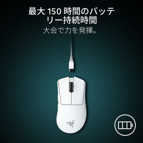 ゲーミングマウス DeathAdder V4 Pro (White Edition) ホワイト RZ01