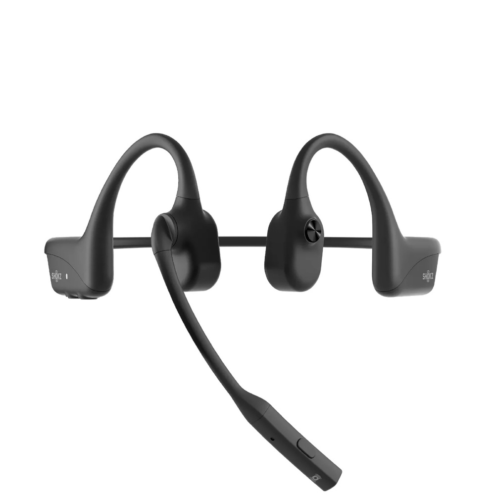 完品 Shokz 骨伝導ワイヤレスイヤホン OpenComm2 UC ブラック OpenComm2 UC ビジネスモデル 骨伝導ヘッドセット - Shokz