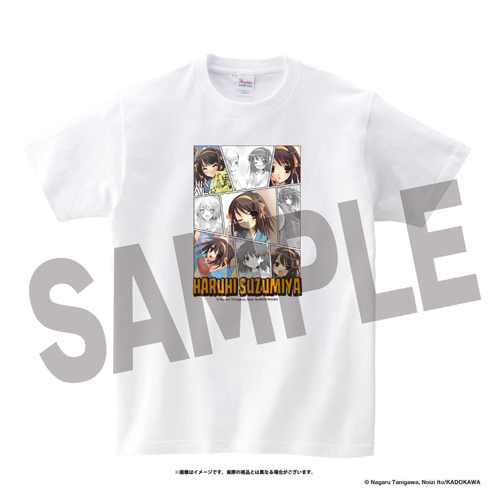 涼宮ハルヒの憂鬱　Tシャツ　新品 涼宮ハルヒの憂鬱 半袖Tシャツ 涼宮ハルヒ(Lサイズ)｜の通販は
