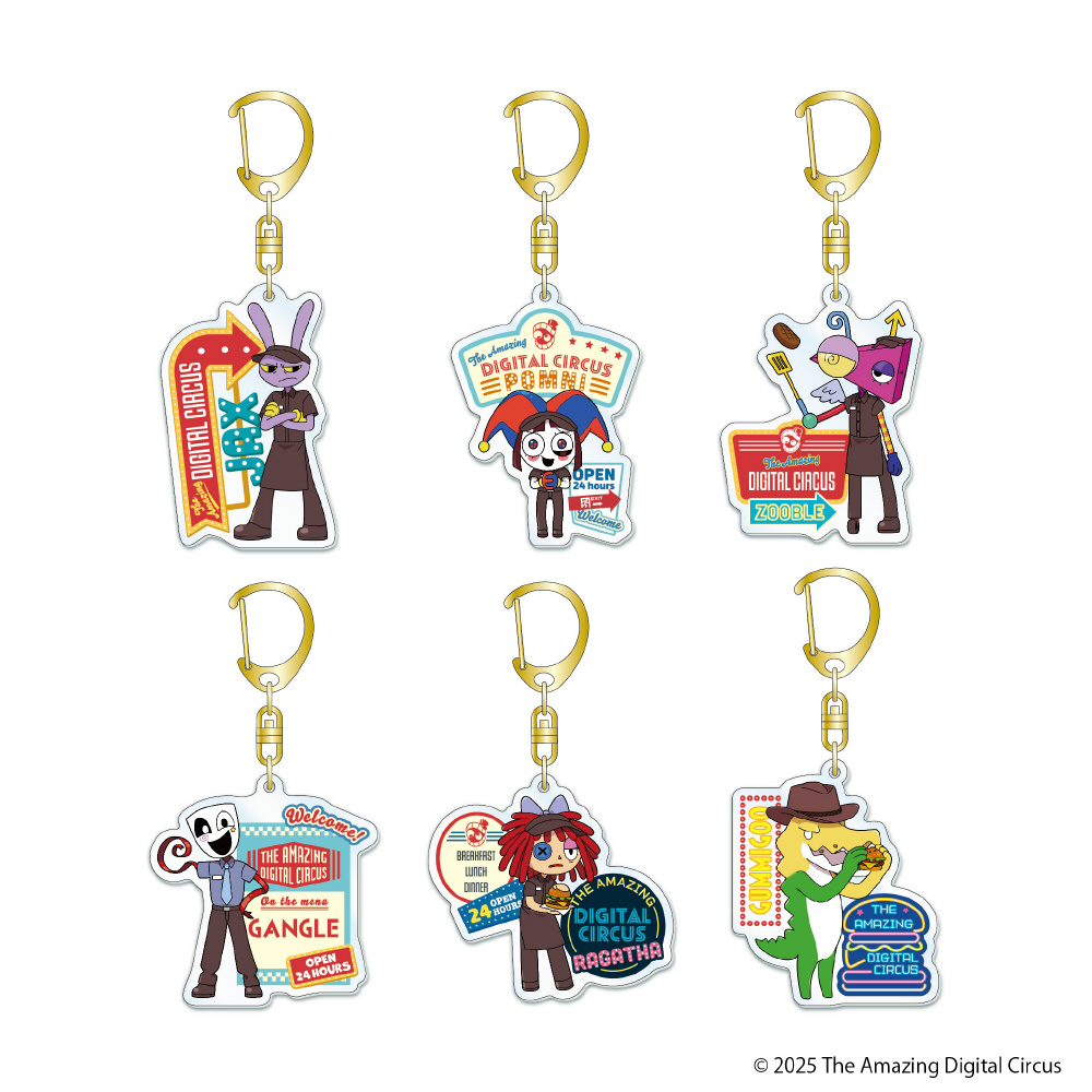 アメイジングデジタルサーカス トレーディングアクリルキーホルダー
