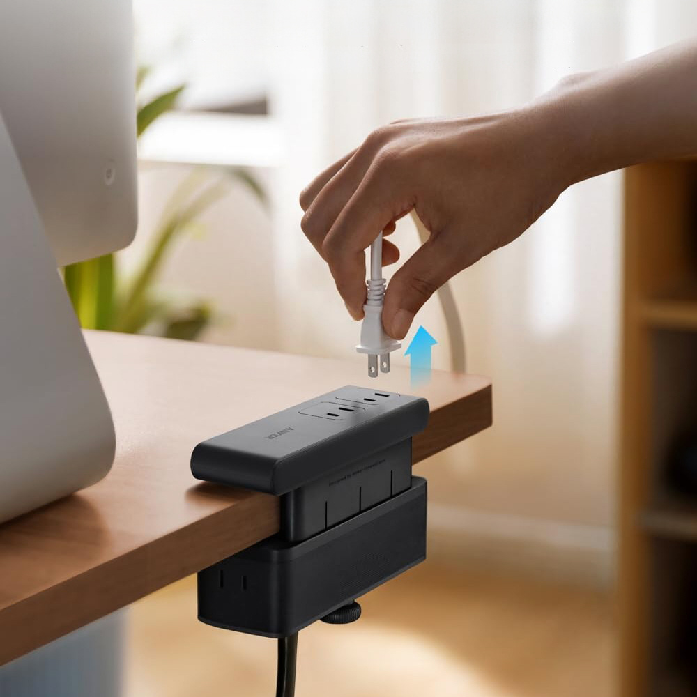 Anker Nano Power Strip (10-in-1、70W、クランプ式) ブラック